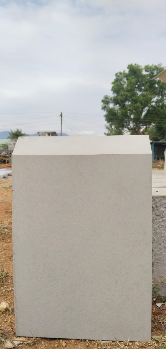 Grey precast kerb stone